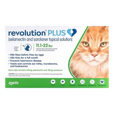 Revolution Plus For Large Cats 11-22lbs (Green) 6 Pack