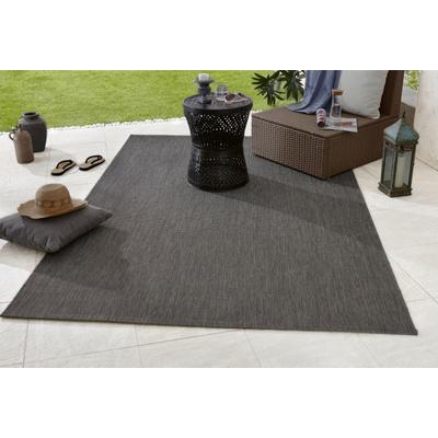 Teppich HANSE HOME "Match" Gr. 6, grau (anthrazit), B:200cm H:8mm L:290cm, Kunstfaser, Teppiche, In-& Outdoor, Kurzflor, Läufer, Modern, Unifarben, Wohnzimmer, Balkon Image