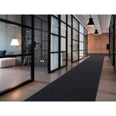 Läufer "Schmutzfangläufer PICOLLO, Made in Belgium", grau (anthrazit), B:100cm H:8mm L:1700cm, Polypropylen (PP), PRIMAFLOR-IDEEN IN TEXTIL, Teppiche, Schmutzfangläufer, Schmutzfangmatte, meliert, strapazierfähig, rutschhemmend Image