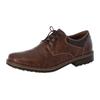 Schnürschuh RIEKER, Herren, Gr. 45, braun (wood, toffee), Lederimitat, elegant, Schuhe, mit gepolsterter Innensohle, Freizeitschuh, Halbschuh, Schnürschuh