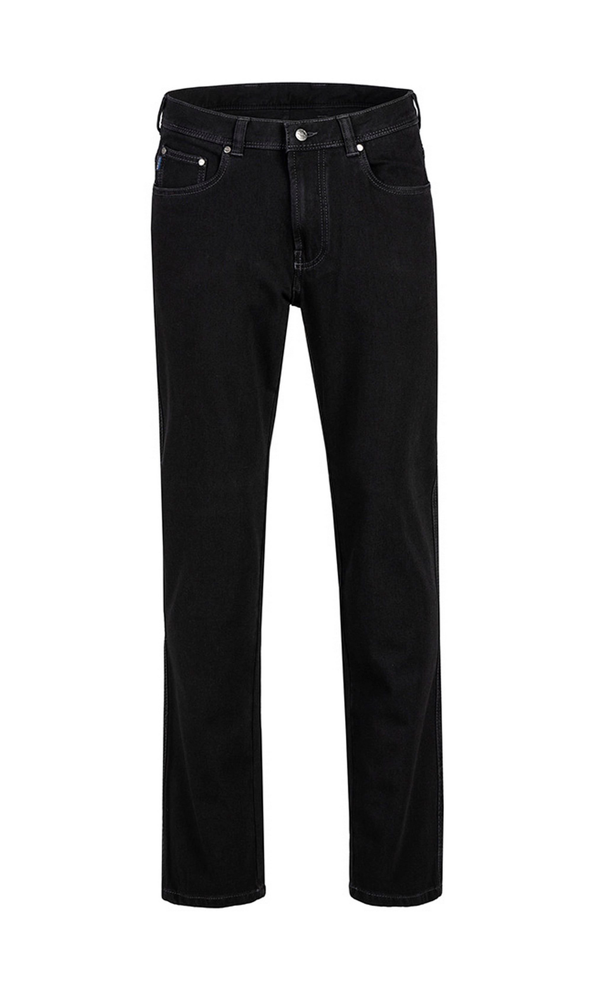 Bequeme Jeans BRÜHL "Genua III DO", Herren, Gr. 30, EURO-Größen, schwarz, 89% Baumwolle, 7% Synthetik, 4% Elasthan, unifarben, Casual, lang, Jeans Stretchjeans 5-Pocket-Jeans, in 360 Bi-Stretch Denim