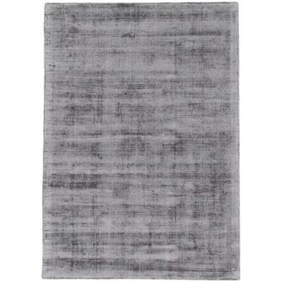 Teppich CARPETFINE "Ava Viskoseteppich", grau (hellgrau), B:80cm H:13mm L:150cm, Viskose, Teppiche, Seidenoptik, leichter Glanz, auch als Läufer erhältlich Image