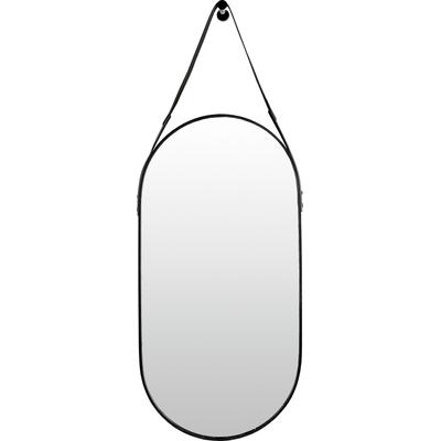 Dekospiegel LENFRA "Miami", schwarz, B:55cm H:85cm T:2,5cm, Aluminium, Spiegelglas, Spiegel, Wandspiegel Image