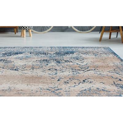 Teppich MY HOME "Julika" Gr. 4, beige (creme, blau), B:160cm H:8mm L:230cm, Kunstfaser, Teppiche, Wohnzimmer Image