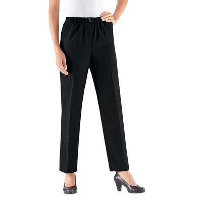 Schlupfhose CLASSIC, Damen, Gr. 24, Kurzgrößen, schwarz, 53% Polyester, 43% Schurwolle, 4% Elasthan, meliert, unifarben, lang, Hosen Image