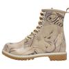 Schnürboots DOGO "Boots Tweety Sketch Damen Boots / Female", Damen, Gr. 42, Normalschaft, beige (natur), Lederimitat, Schuhe Workerboots Schnürboots, Vegan