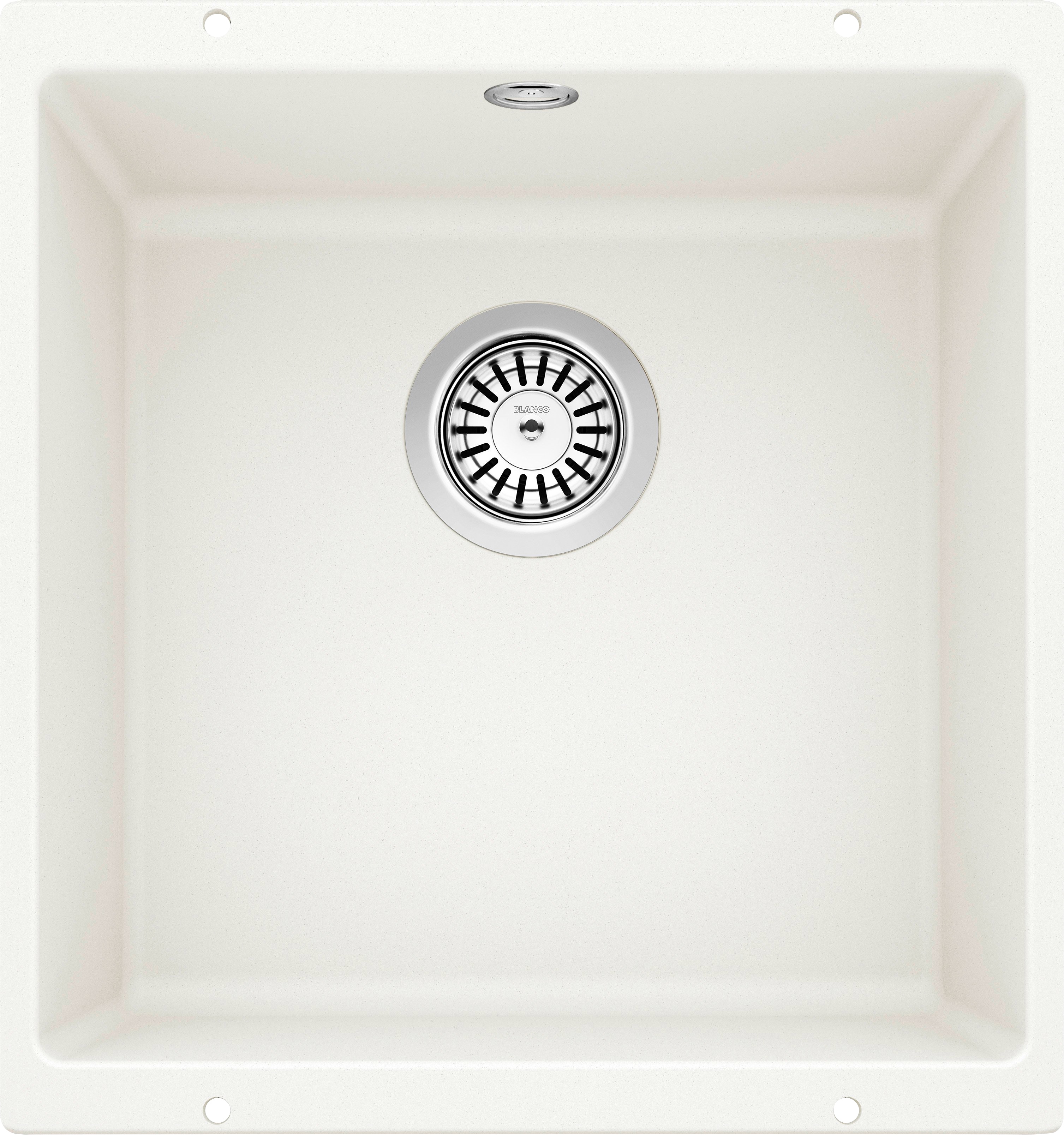 Granitspüle BLANCO "ROTAN 400-U", weiß, B:46cm H:20cm T:43cm, Verbundwerkstoff, Küchenspülen, erhältlich in mehreren Farben