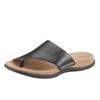 Zehentrenner GABOR, Damen, Gr. 42, schwarz, Nappaleder, sportlich, Schuhe, Keilabsatz, Sommerschuh, Dianette mit kontrastfarbiger Stickerei