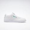 Sneaker REEBOK CLASSIC "CLUB C 85", Gr. 42,5, grün (weiß, grün), Leder, Synthetik, sportlich, Schuhe Damenschuh Herrenschuh Retrosneaker Skaterschuh Sneaker Sneaker low