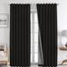 The 100% Blackout Curtains 108 inches Long for Bedroom Living Room - 2 Panels Back tab Rod Pocket - 108"L x 52"W