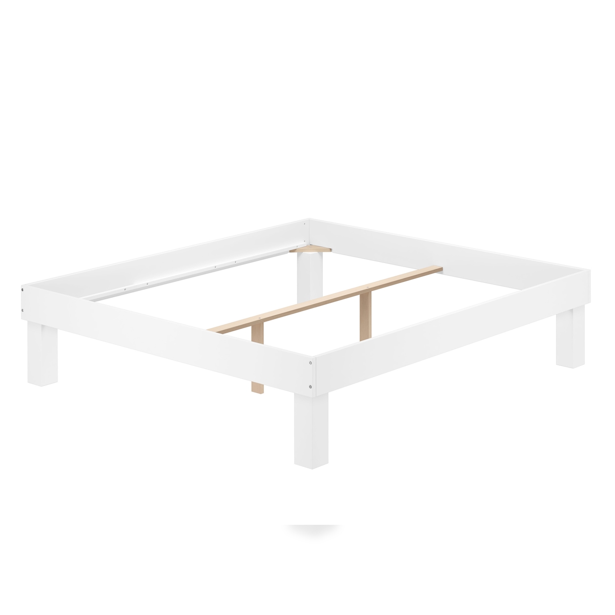 Erst-Holz Holzbett hohes Einzelbett Buche Bettrahmen Futonbett mit Breite wählbar V-60.87-220W-H Image