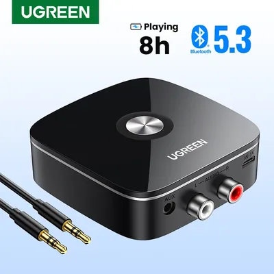 AUX Bluetooth Receiver Adapter for Home Stereo System, HiFi 3.5mm RAC Bluetooth Bluetooth Adapter