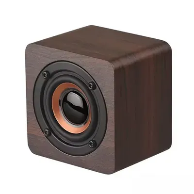 Portable Mini Retro Wooden Wireless Subwoofer Bass Powerful Sound Bar Music Speakers for Smartphone Laptop