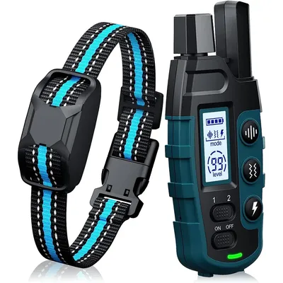 3300Ft Dog Training Collar with Remote Rechargeable Waterproof E Collar with Beep Vibration Shock