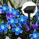 1 pz luci a forma di fiore solare, luci a forma di ramo di ciliegio per esterni 6,5 m/21 piedi 30 luci a LED IP65 impermeabili per recinzione da giardino patio cortile decorazioni per feste di Natale