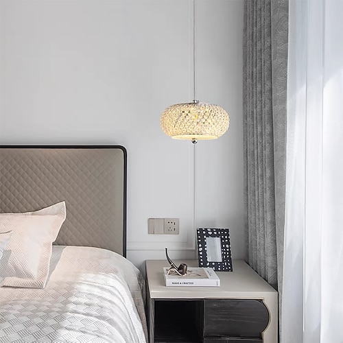 lampade a sospensione a led 1 luce moderna lampada a sospensione in cristallo acciaio inossidabile 10w 18cm regolabilemini lampada a sospensione a sospensione lampada a sospensione singola per cucina