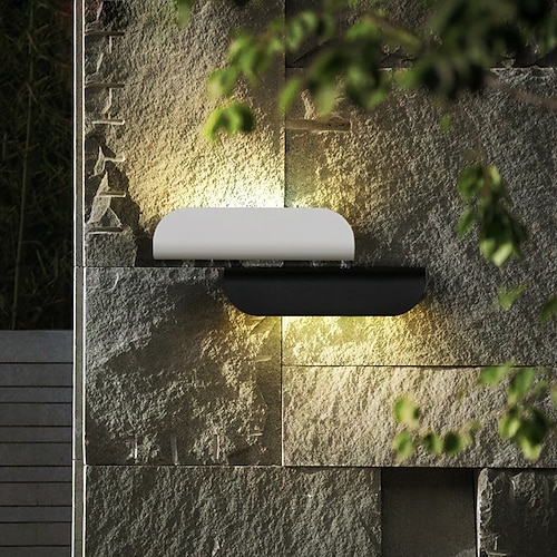 led außenwandleuchte 10w 900lm outdoor wasserdichte türschild lampe treppe flur außenwand hof balkon flur outdoor indoor wandleuchte ac85-265v Image