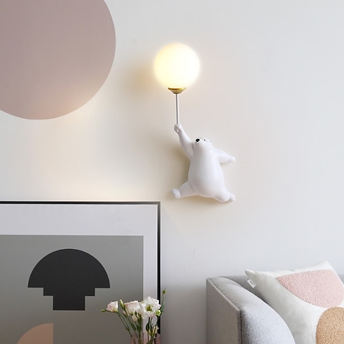 led wandleuchte cartoon ballon bär innenwandleuchte für zuhause schlafzimmer nacht innen Image