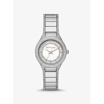 Michael Kors Mini Sylvia Pavé Silver-Tone Watch Silver One Size