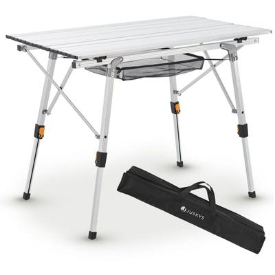 Juskys - Campingtisch Picco - Aluminium Tisch 90 x 52 cm leicht, klappbar, höhenverstellbar Image