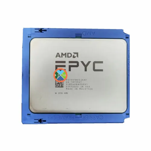 AMD EPYC 7551 CPU 32 cœurs 2.0 GHz processeur serveur 180 W 64 mo Socket SP3 64 threads CPU EPYC7551 processeurs PS7551BDVIHAF