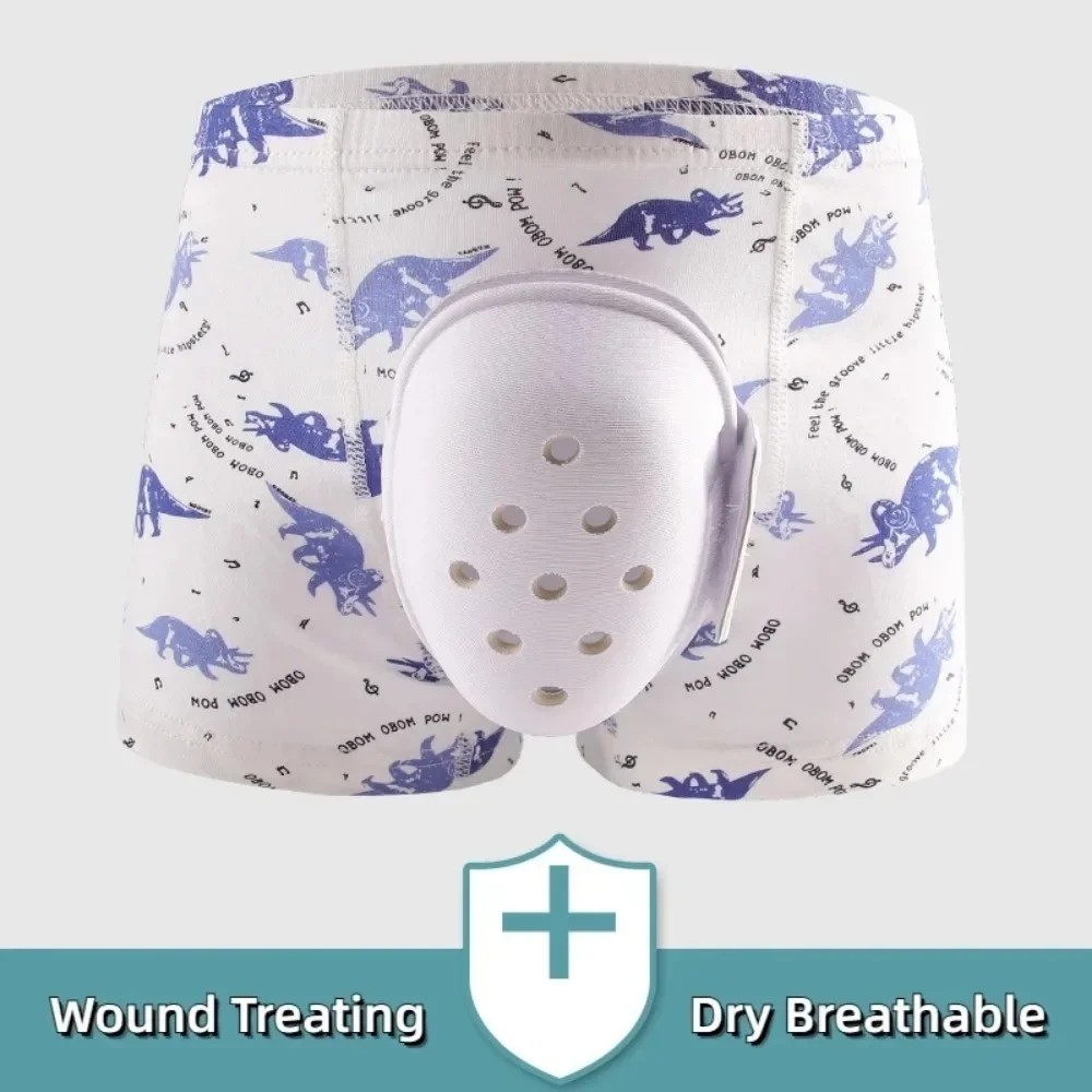 Mann Kind Schutzs horts Unterwäsche tragbare Pte Schutzhülle Phimose chirurgisch nach Beschneidung Vorhaut geschnittene Shorts neu Image