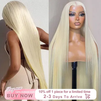 Hd Transparent 613 Blonde Wigs 13x4 13x6 Lace Front Human Hair Wig Pre Plucked Bone Straight Lace