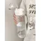 1pc Portable Sports Fitness Large Capacity Transparent Cup, Outdoor, Travel, Office Essential Water Bottle