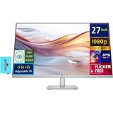 HP Series 5 527sh Height Adjust Monitor 94C50AA#ABA Bundle with Docztorm Dock 27 FHD IPS (1920x1080) Display 2X HDMI 1x VGA Ideal for Home & Business Black/Silver (2024 Latest Model)