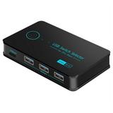USB Switcher 2 Computers Kvm Switch USB 3.0 Switch Selector 4 Ports(3USB3.0+1 USB-C) Hub Share Devices Printer Scanner