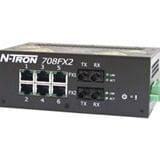 Red Lion Controls 708FXE2-SC-15 N-Tron 8 port (6 10/100BaseTX 2 100BaseFX Fiber Uplink) Fully Managed Industrial Ethernet Switch DIN-Rail (Singlemode SC Style Connector 15km)