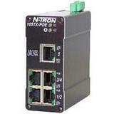 Red Lion Controls 105TX-POE N-Tron 5 port 10/100BaseTX Industrial Ethernet Switch with PoE capability on 4 ports DIN-Rail