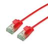 ROLINE RM UTP DataCenter Patchkabel Kat.6A (Class EA), slim, rot, 0,3 m