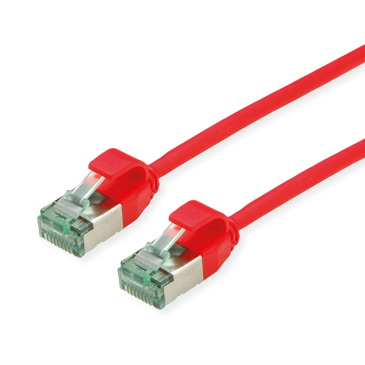 ROLINE RECYCLED MATERIAL ROLINE RM U/FTP DataCenter Patchkabel Cat.6A (Class EA), slim, rot, 3 m Image