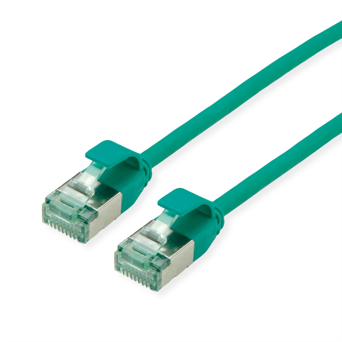 ROLINE RECYCLED MATERIAL ROLINE RM U/FTP DataCenter Patchkabel Cat.6A (Class EA), slim, grün, 1,5 m Image