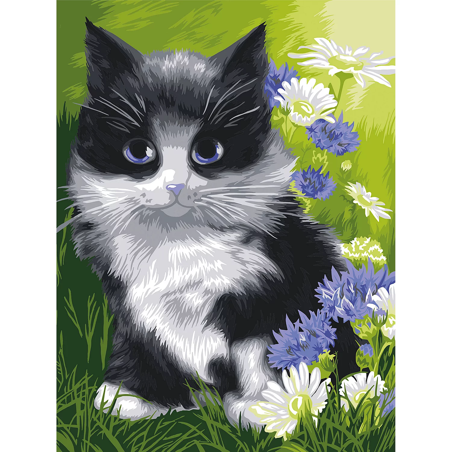 Malen nach Zahlen Katze, 30 x 40 cm Image
