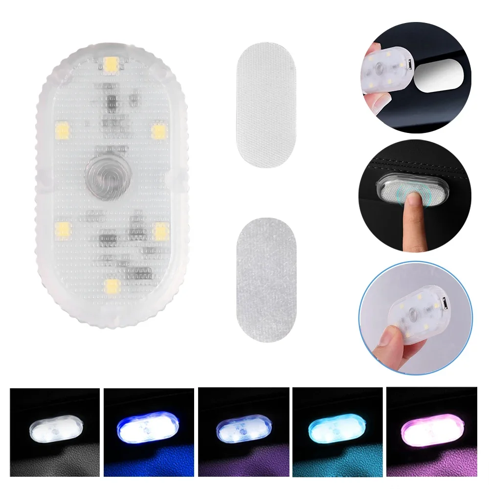 Auto Innen LED Nacht Beleuchtung Unter Schrank Licht Touch Sensor Leselampe LED Buch Lichter USB Aufladbare Auto Tür Licht