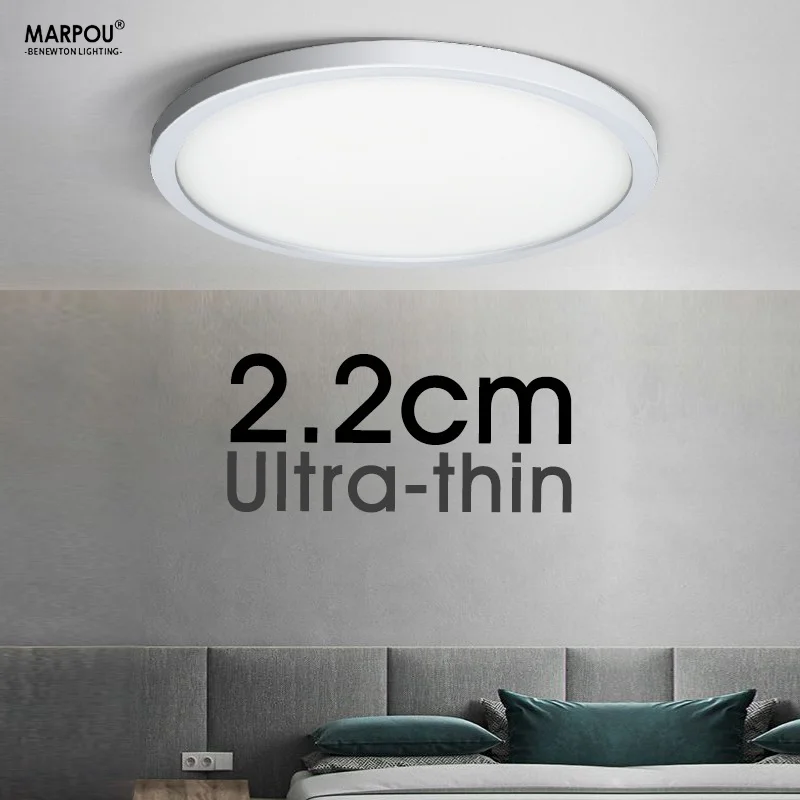 2,2 cm ultradünne Deckenleuchte, 6 W, 9 W, 13 W, 18 W, 24 W, 110 V, 220 V, Glanz, Haushaltsgeräte, Innendekoration, Schlafzimmer, Wohnzimmer, Küche