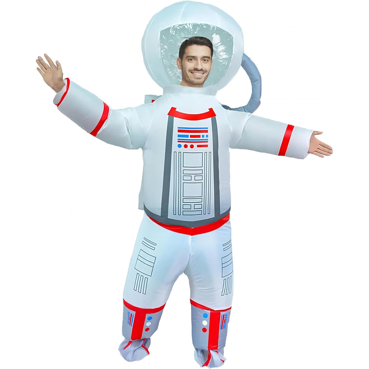 Aufblasbares Astronauten kostüm für Erwachsene lustiges Halloween-Kostüm Space Blow-up-Kostüm Kostüm Image