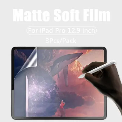 3Pack Matte Screen Protector Film For Apple iPad Pro 12.9 2021 2020 for iPad 12.9 inch 2018 2017