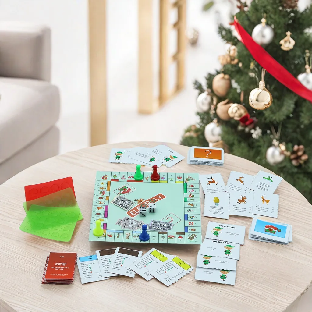 1 ensemble de jeu de Puzzle de poupée, Mini jeu de monopole, maison de poupée, décoration de scène Miniature, accessoires de tir, accessoires de modèle