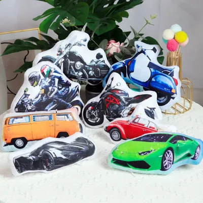 Personalisiertes Foto DIY Auto Kissen Racing Motorrad Kissen Custom Auto Form Kissen Bild Kissen Image