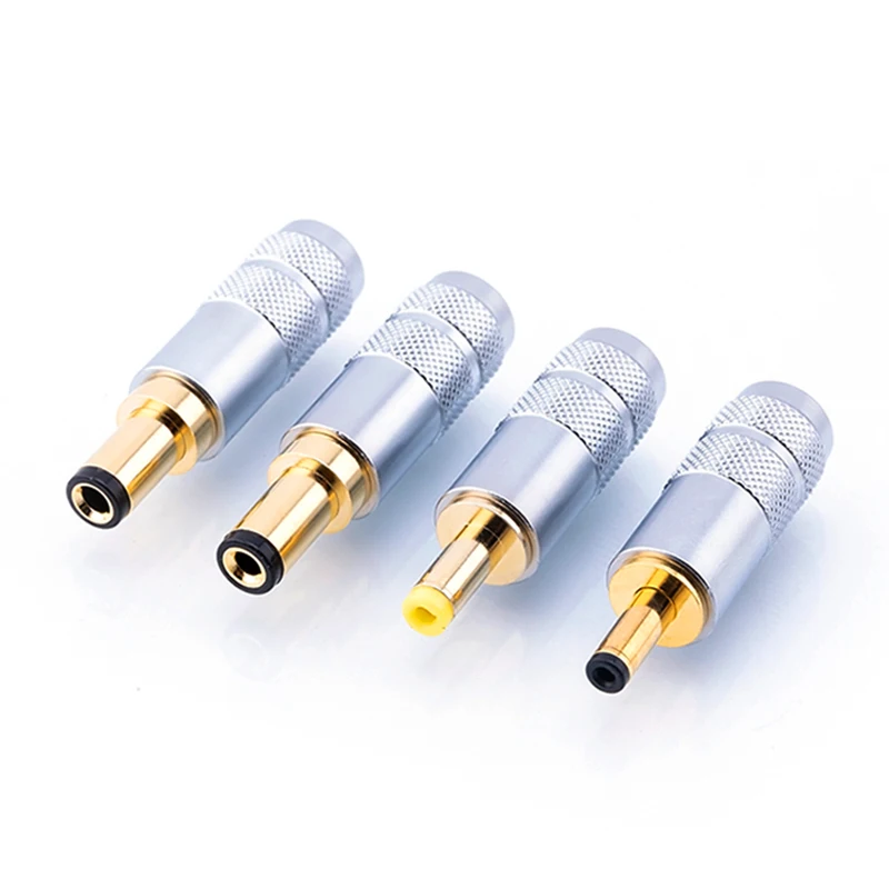 Kupferbeschichtetes Gold 5,5 x 2,5 / 5,5 x 2,1 / 4,0 x 1,7 / 3,5 x 1,3 DC-Netzstecker-Klinkenstecker mit Stecker für linearen Ausgangsleistung Image