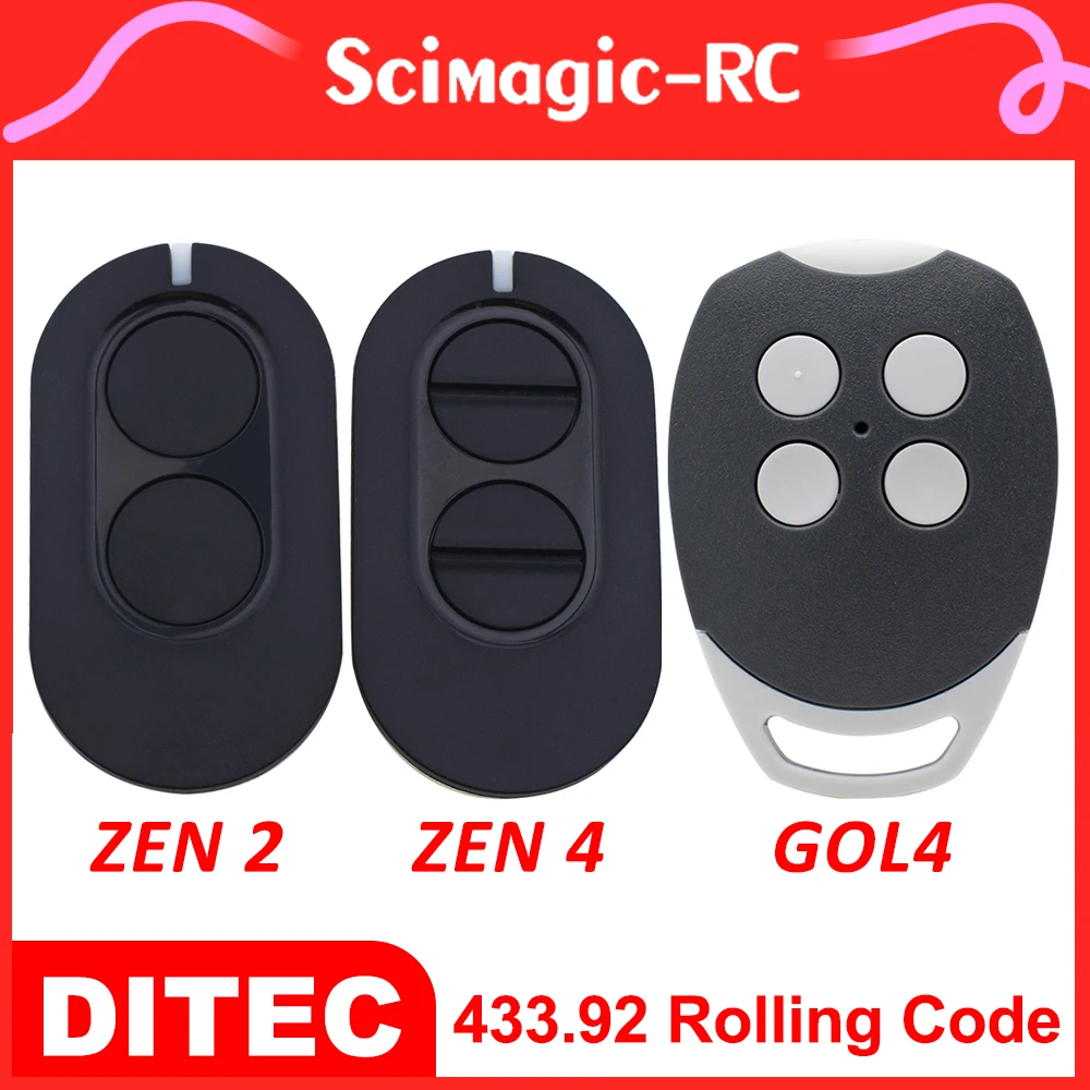 Kompatibel mit DITEC Entrematic ZEN 2/ ZEN 4 DITEC GOL4 BIXLS2 BIXLP2 BIXLG4 Garagentor-Fernbedienung 433.92MHz Rolling Code Image