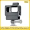 Gopro action kamera vlog fall action kamera gehäuse shell vlogging käfig rahmen mit kalter schuh halterung für gopro hero 7 6 5 schwarz
