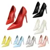Plus Größe 34-43 Frau klassisch prägnant 7,5 cm 10,5 cm High Heels Dame elegante bunte Pumps Scarpins gelbe Mid Low Heels Schuhe