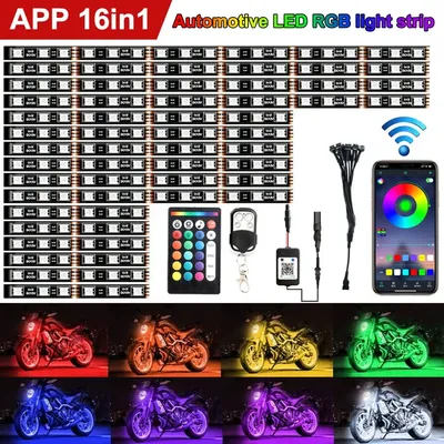 Kit luce sottoscocca universale per strisce LED Decorazione per auto moto Lampada ambientale Luce