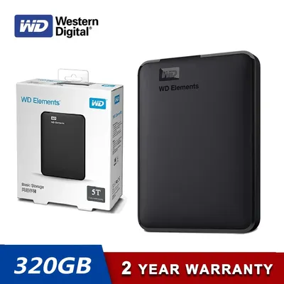 Western Digital OEM Element Portable External Hard Drive WD 320GB 500GB 1TB 2TB HDD USB 3.0 Suitable