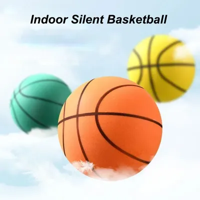 Indoor Silent Basketball Soft And High Elastic PU Foam Mute Ball No Noise Sports Ball Density Ball