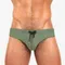 Mens Swim Brief Sexy Low Rise Solid Beach Swimming Trunks Sexy Swimsuit Man Panties Bathing Thong